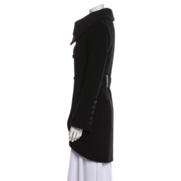 Canadian icon! Mackage “Fran” cable knit collar coat in black US L - Picture 4 of 12